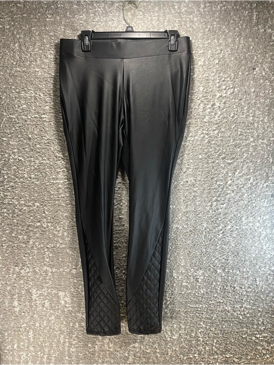 torrid Pants - Torrid 0X , L , 12 Black Faux Leather Quilted Moto Style Leggings City, Biker